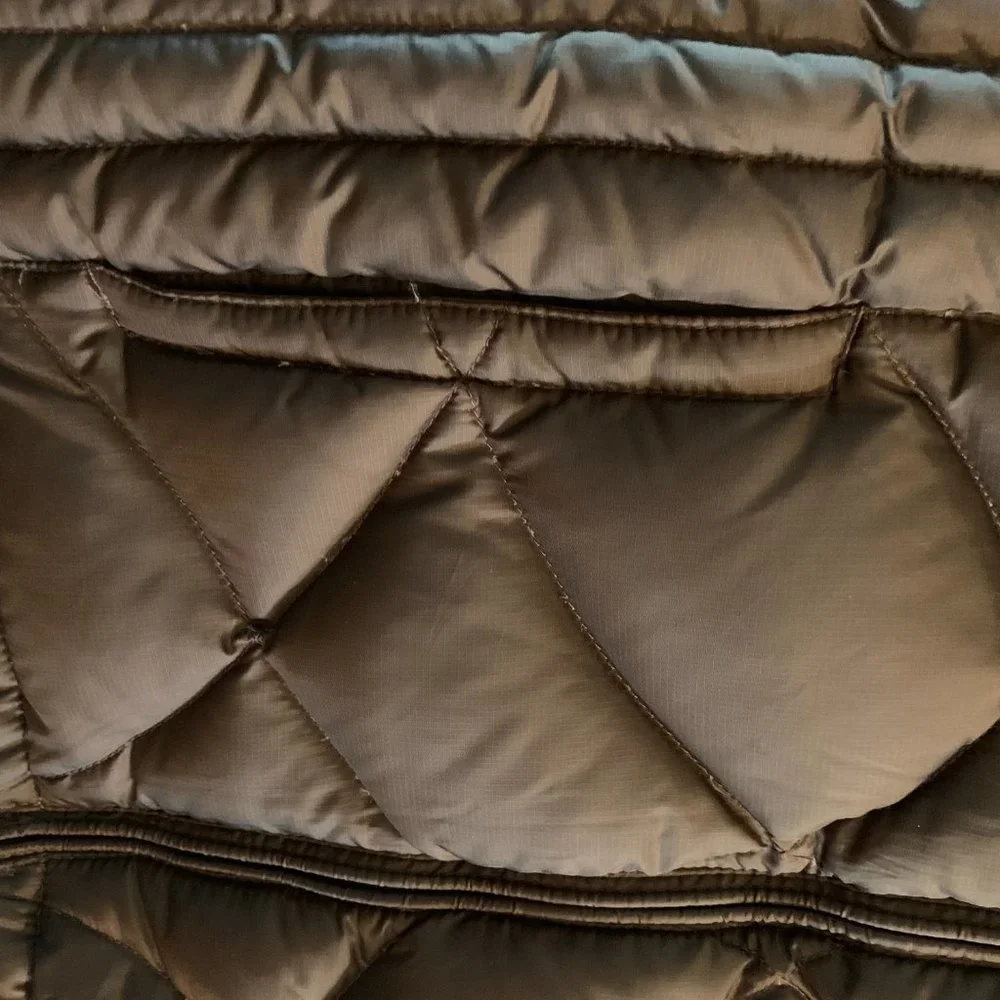 L.L. Bean Down zip up brown vest M